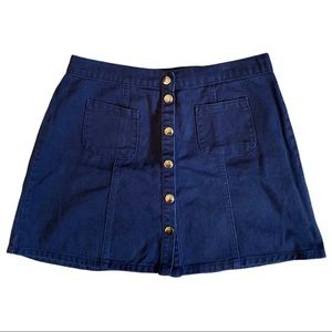 Urban Outfitters BDG Button Down Mini Skirt